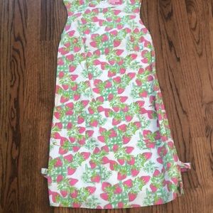 Lilly Pulitzer classic shift, strawberry print, size 4